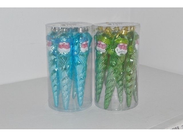 Сосульки елочное украшение набор 7 шт / 15 см. LR001